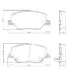 Pastillas de Freno (1151) (141MM) FIAT TORO DELANTERA / JEEP RENEGADE