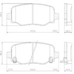 Pastillas de Freno (1179)(115MM) JEEP RENEGADE 1.8-2.0 (16/...), FIAT 500/TORO