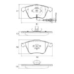 Pastillas de Freno (0947)(155MM) AUDI A3 / VOLKSWAGEN GOLF, PASSAT (03/...)