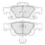Pastillas de Freno (1053)(140MM) JEEP GRAND CHEROKEE III,IV CRD(10/..) TRASERA