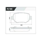 Pastillas de Freno (1173) (100MM)CHERY TIGGO 1.6 - 2.0  2014/... TRASERA