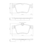 Pastillas de Freno (1158)(123MM) VW GOLF (13/..)/POLO 1.8(09/..)/TIGUAN TOURAN