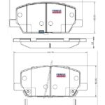 Pastillas de Freno (1203) (140MM) CHEVROLET TRACKER 1.8 16V (16/...)