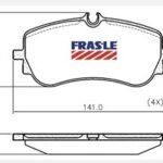Pastillas de Freno (1204) (141MM) VW AMAROK V6 (TRASERA) (17/...)