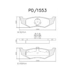 Pastillas de Freno (NO VA MAS) (SE REEMPLAZA X PD/392)(0339) (133MM) CHRYSLER C