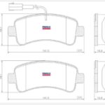 Pastillas de Freno (1241)(141MM) CITROEN JUMPER PEUGEOT BOXER 2017/.. TRASERA