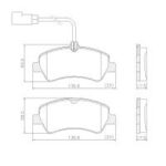 Pastillas de Freno (1147) PASTILLA DE FRENO FORD TRANSIT TOURNEO 2.2 12/  TRAS