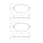 Pastillas de Freno (1184) (99MM) PEUGEOT 3008-308 1.2-1.6-2.0 (13/...) TRASERA