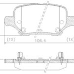 Pastillas de Freno (1254) (106MM) CHEVROLET TRACKER 1.8 16V (17/22)