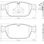 Pastillas de Freno 1042(180MM)PEUGEOT 308-508/ CITROEN C4- C5- DS4- DS5