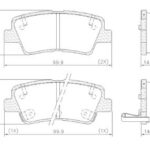 Pastillas de Freno (    )(99MM) HYUNDAI  IONIQ 1.6 HIB TUCSON (2017/...) (TRASE