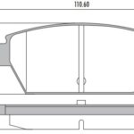 Pastillas de Freno (    ) (110MM) FORD MONDEO (07/12) (TRASERA)