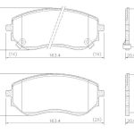 Pastillas de Freno (1262)(163MM) MERCEDES BENZ X CLASS 200-250/ NISSAN FRONTIER