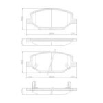 Pastillas de Freno (1172) (128MM) CHEVROLET SPIN (MOD. NUEVO)