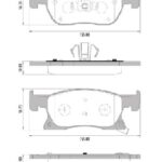 Pastillas de Freno (1160)(155MM) CHEVROLET CRUZE 1.5/ ASTRA 1.0-1.4-1.6 (15/..)