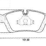 Pastillas de Freno (0019) (151MM) BMW SERIE 3 316-318-320-323-325-318I