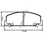 Pastillas de Freno (0090) (127MM) HONDA ACCORD-CIVIC-CIVIC SHUTTLE
