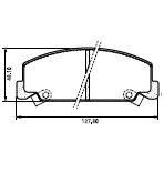 Pastillas de Freno (0090) (127MM) HONDA ACCORD-CIVIC-CIVIC SHUTTLE