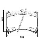 Pastillas de Freno (0126) (91MM) FORD ESCORT LX 1.9/ MAZDA 121-323