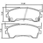 Pastillas de Freno (0129) (132MM) FORD PROBE 3.0-3.8I / MAZDA 626-MX-6
