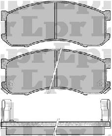 Pastillas de Freno (0632)(133MM) KIA K2400 / MAZDA MANWAGON / HONDA ACCORD