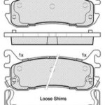 Pastillas de Freno (0641)(102MM) FORD ESCORT EUROPEO(99/..)TRASERA