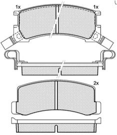 Pastillas de Freno (0730)(107MM) TOYOTA SUPRA / CELICA 2.8-3.0I 24V  TRASERA