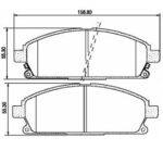 Pastillas de Freno (0399) (158MM) NISSAN PATHFINDER V6 /INFINITI Q45 / QX4
