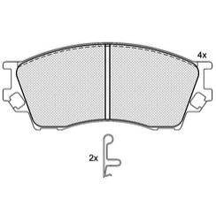 Pastillas de Freno (0456)(142MM) MAZDA MILENIA L-2600   95/99