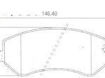 Pastillas de Freno (0773)(146MM) DODGE CARAVAN - VOYAGER - RURAL