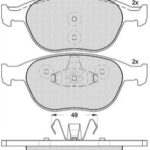 Pastillas de Freno (0890)(156MM) FORD FIESTA, FOCUS, TRANSIT, TOURNEO