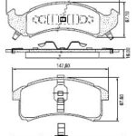 Pastillas de Freno (0029)(212MM-147MM) CHEVROLET CAMARO-LUMINA APV 92/