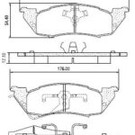 Pastillas de Freno (0052) (177MM) DODGE - CHRYSLER  DAKOTA 2WD- 4WD