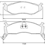Pastillas de Freno (0054)(173MM-165MM) DODGE - CHRYSLER SPIRIT- SHADOW
