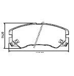 Pastillas de Freno (0098) (137MM) HONDA PASSPORT/ISUZU RODEO-TROOPER