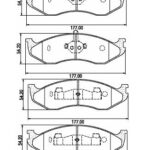 Pastillas de Freno (0099) (177MM) JEEP CHEROKEE SPORT 2.5, 4.0, WRANGLER 4.0