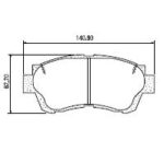 Pastillas de Freno (0218) (140MM) TOYOTA MRY- RAV 4X4/ LEXUS/ CAMRY