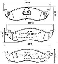 Pastillas de Freno (0366) (188MM) NISSAN QUEST/MERCURI     93/9