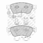 Pastillas de Freno (1140)(193MM) AUDI A6, A8 / VOLKSWAGEN PHAETON