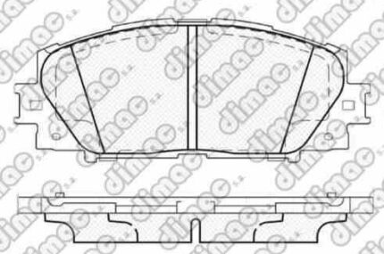 Pastillas de Freno (1171) (122MM) TOYOTA COROLLA(12/...)-LEXUS/ YARIS/ LIFAN