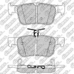 Pastillas de Freno (1222) (122MM) HONDA CIVIC 1.5 TURBO- 2.0 (TRASERA)