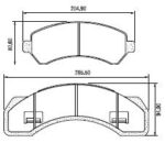 Pastillas de Freno (0441)(205MM) INTERNACIONAL INTERNAC SER1400-1600-1700