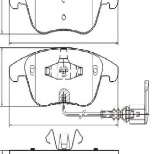Pastillas de Freno (0912) (155MM) VW PASSAT-VENTO-TIGUAN 2.0 (09/..)/ AUDI Q3 2