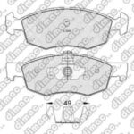 Pastillas de Freno (1240)(149MM) FIAT STRADA 1.3-1.4 PLACA ANTIRUIDO (20/...)
