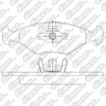 Pastillas de Freno (1056)(151M) FIAT UNO 1.0 ECONOMY WAY  FIORINO 08/..