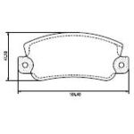 Pastillas de Freno (0294) (108MM) FIAT 128 - 147 - S. EUROPA - SPAZIO- FIORINO