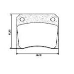 Pastillas de Freno (0292) (80MM) PEUGEOT 404-504 (67/81)/ FIAT 125-1500-MULTIC