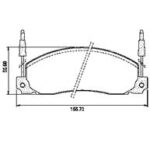 Pastillas de Freno (0201) (156MM) RENAULT TRAFIC 1400 - 2000/ RODEO (84/)/