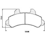 Pastillas de Freno (0247) (164MM) CHEVROLET C-20/ FORD F-1000 PICK UP