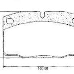 Pastillas de Freno (0174) (99MM) DAEWOO ESPERO / CHEVROLET OMEGA, CORSA